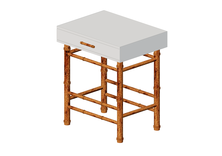 3D Betten und Nachttische - Lackierter Nachttisch aus Holz... 3D Betten und Nachttische - Lackierter Nachttisch aus Holz...
