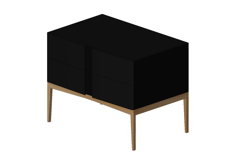 Lits 3D - Table de nuit en bois laqué - Artzzi - Mooca -... Lits 3D - Table de nuit en bois laqué - Artzzi - Mooca -...