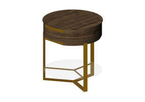 Camas 3D - Mesa de cabeceira de madeira - Artzzi - Movve