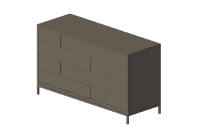 Armarios y C&oacute;modas 3D - Mueble de madera - Artzzi - Comoda