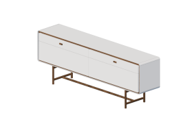 Armoires 3D - Buffet en bois laqu&eacute; - Artzzi - Bariloche