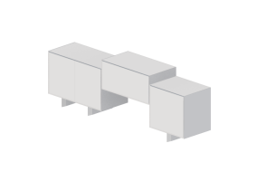 Wardrobes and Cabinets 3D - Wooden sideboard - Artzzi - Tres