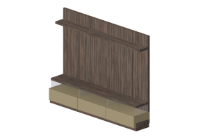 Paredes equipadas 3D - Pared equipada de madera - Artzzi - Mallow