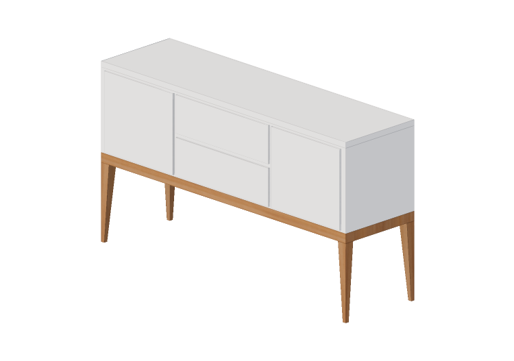 Mobili 3D - Mobile in legno - Artzzi - Buffet-03 - ARTZZI Mobili 3D - Mobile in legno - Artzzi - Buffet-03 - ARTZZI