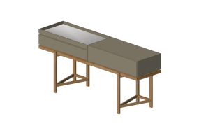Muebles 3D - Aparador de madera lacada - Artzzi - Supra