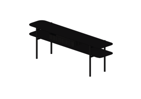 Muebles 3D - Aparador de madera lacada - Artzzi - Ziggy