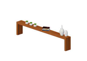 3D Zubeh&ouml;r - Tisch mit Dekoration- Artzzi