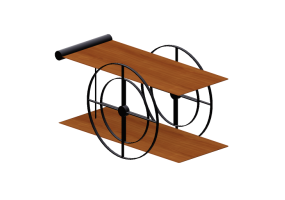 Accessori 3D - Carrello da bar in legno - Artzzi