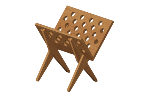 Accessoires 3D - Porte-magazines en bois - Artzzi - Nina