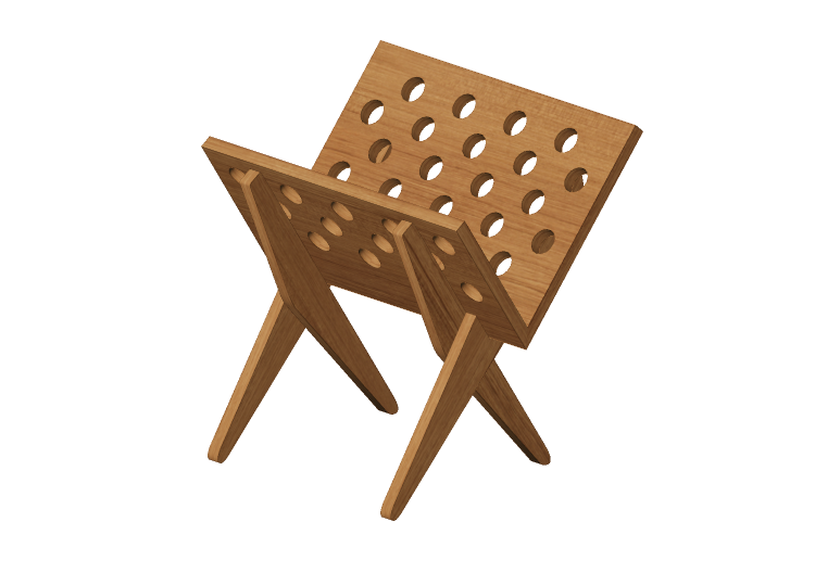 3D Zubehör - Zeitschriftenständer aus Holz - Artzzi - Nina... 3D Zubehör - Zeitschriftenständer aus Holz - Artzzi - Nina...