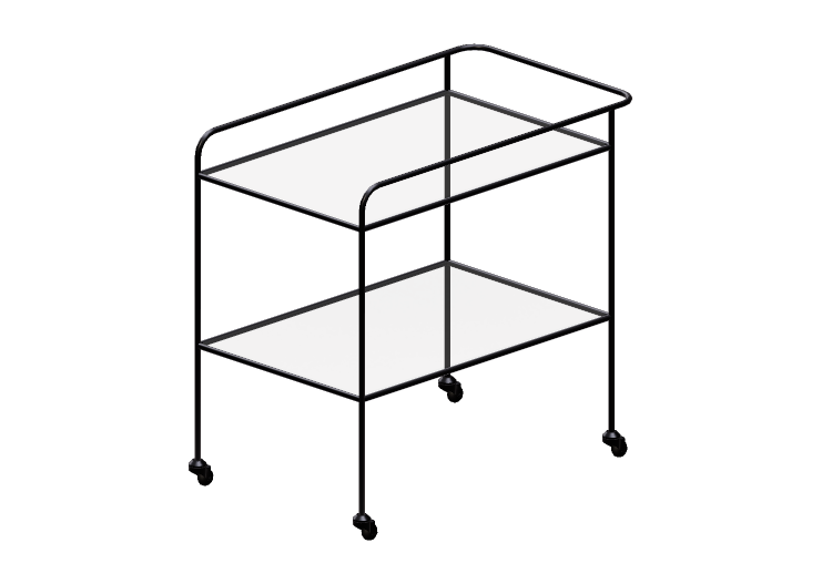 Accessori 3D - Carrello da bar in metallo - Artzzi - Sonic... Accessori 3D - Carrello da bar in metallo - Artzzi - Sonic...