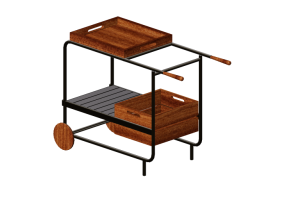 Accesorios 3D - Carrito bar de madera - Artzzi - Axys