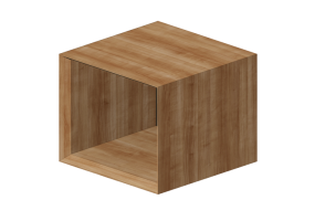 Tables 3D - Table &agrave; caf&eacute; en bois - Artzzi - Frame
