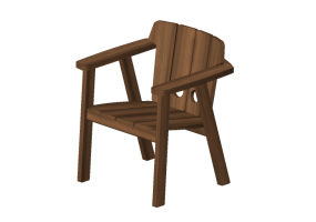 3D St&uuml;hle und Sofas - Sessel f&uuml;r Aussenbereiche aus Holz - Artzzi - Taja