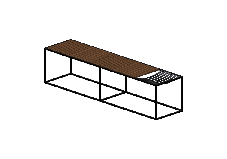 Panche 3D - Panca in legno - Artzzi - Lapinha - ARTZZI Panche 3D - Panca in legno - Artzzi - Lapinha - ARTZZI