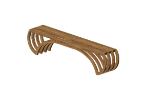 Banc 3D - Banc en bois - Artzzi - Onda