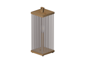 Lampe &agrave; sol 3D - Lampe en bois - Artzzi - Parma