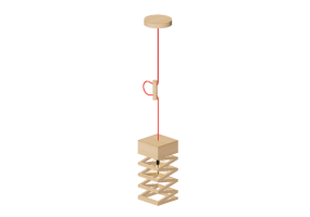 Lampe &agrave; suspension 3D - Lampe &agrave; suspension en bois - Avant Lux - Oka