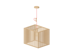 L&aacute;mpara colgante 3D - L&aacute;mpara suspendida de madera - Avant Lux - Oka