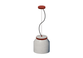 Lampe &agrave; suspension 3D - Lampe &agrave; suspension en pierre - Avant Lux - Stove