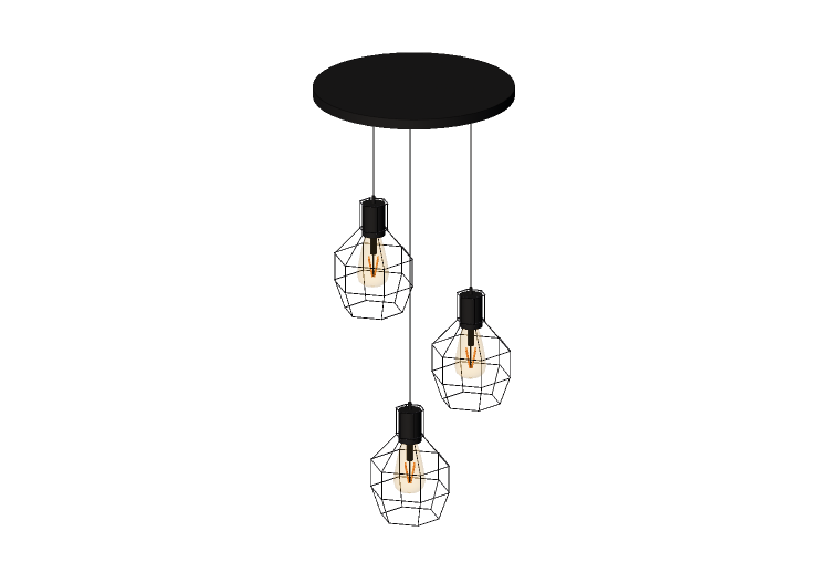 3D Ceiling Lamp - Metal suspended lamp - Avant Lux -... 3D Ceiling Lamp - Metal suspended lamp - Avant Lux -...