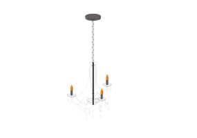 3D Ceiling Lamp - Glass suspended lamp - Avant Lux - Baronesa