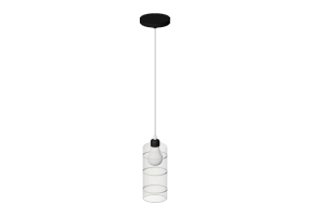 Lampe &agrave; suspension 3D - Lampe suspendue en plastique - Avant Lux - Primus Alba