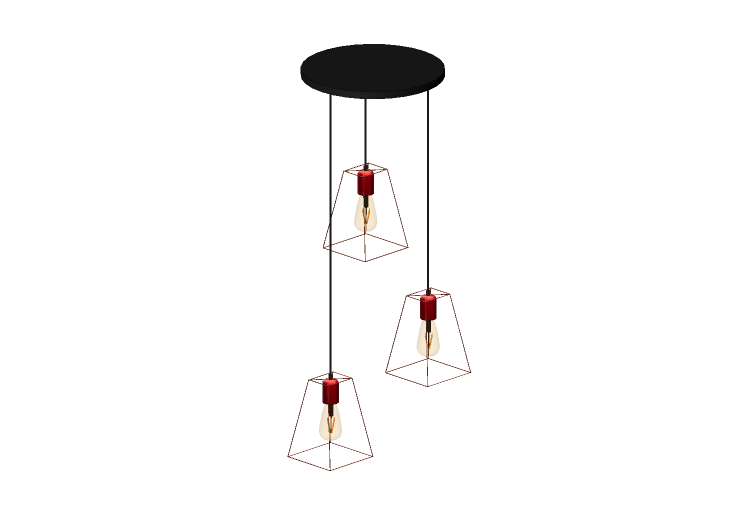 3D Schwebende Lampe - Pendellampe aus Metall - Avant Lux -... 3D Schwebende Lampe - Pendellampe aus Metall - Avant Lux -...