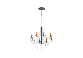 3D Schwebende Lampe - Pendellampe aus Glas - Avant Lux - Baronesa