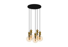 L&acirc;mpada pingente 3D - Lumin&aacute;ria pendente de pl&aacute;stico - Avant Lux - Benjamin