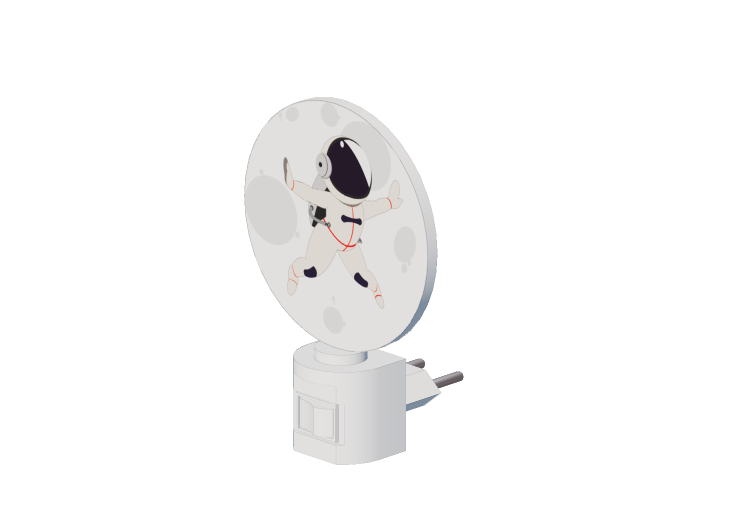 3D Wall Lamp - Night Light for children's bedrooms - Avant... 3D Wall Lamp - Night Light for children's bedrooms - Avant...