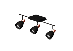 3D Scheinwerfer und Fluter - Spotlampe aus Kunststoff - Avant Lux - Noir