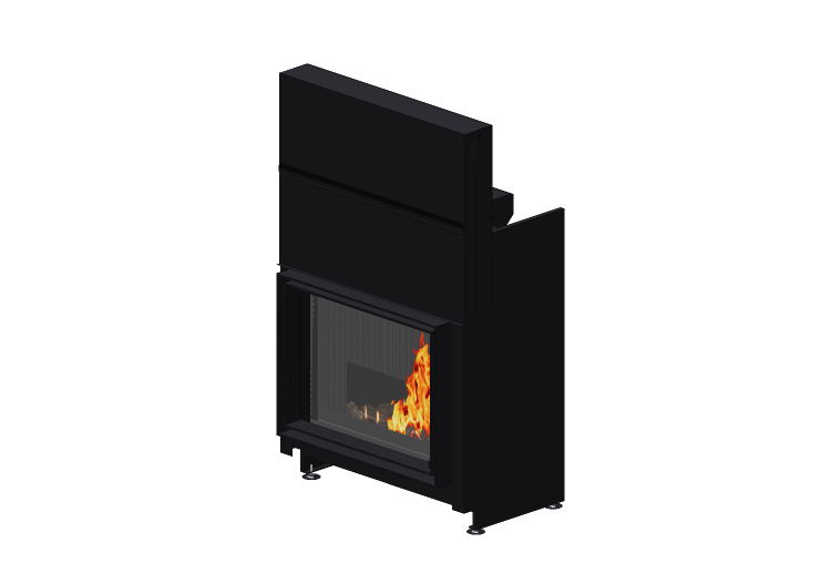 Chimneys and chimney pots 3D - Wood burning fireplace -... Chimneys and chimney pots 3D - Wood burning fireplace -...