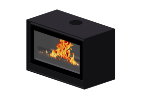 Chimeneas y Ductos 3D - Chimenea de le&ntilde;a - Barbas Bellfires - Box