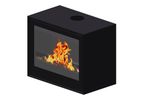 Camini 3D - Caminetto a legna - Barbas Bellfires - Box