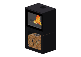 3D Kamine und Schornsteine - Holzkamin - Barbas Bellfires - Box