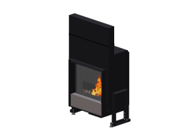 Foyers et Chemin&eacute;es 3D - Chemin&eacute;e &agrave; bois - Barbas Bellfires - Evolux