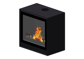 Foyers et Chemin&eacute;es 3D - Chemin&eacute;e &agrave; bois - Barbas Bellfires - Box