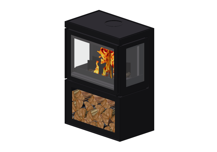 Camini 3D - Caminetto a legna - Barbas Bellfires - Box... Camini 3D - Caminetto a legna - Barbas Bellfires - Box...