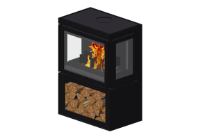 Chimeneas y Ductos 3D - Chimenea de leña - Barbas Bellfires - Box Panorama