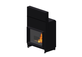 Camini 3D - Caminetto a legna - Barbas Bellfires - Evolux
