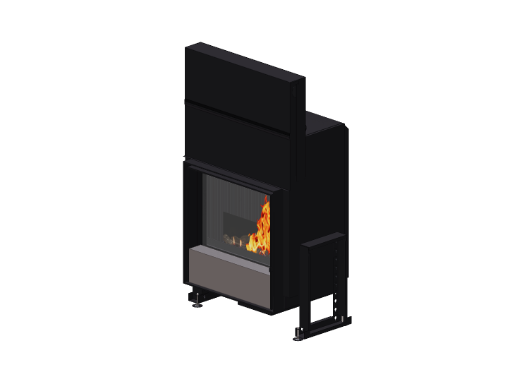Chimneys and chimney pots 3D - Wood burning fireplace -... Chimneys and chimney pots 3D - Wood burning fireplace -...