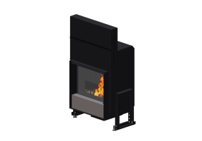 Foyers et Chemin&eacute;es 3D - Chemin&eacute;e &agrave; bois - Barbas Bellfires - Evolux