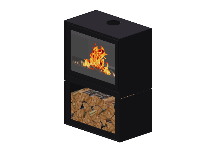 Chimneys and chimney pots 3D - Wood burning fireplace -... Chimneys and chimney pots 3D - Wood burning fireplace -...