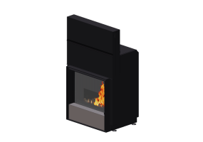 Foyers et Chemin&eacute;es 3D - Chemin&eacute;e &agrave; bois - Barbas Bellfires - Evolux