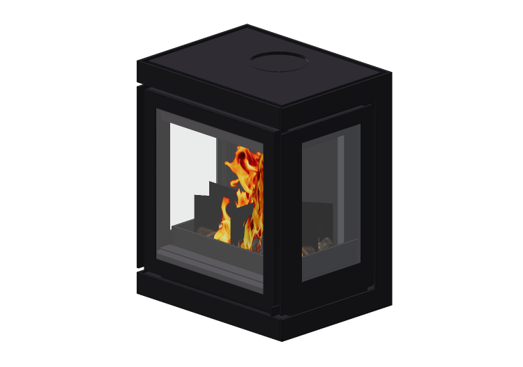Chimneys and chimney pots 3D - Wood burning fireplace -... Chimneys and chimney pots 3D - Wood burning fireplace -...