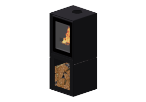 Chimeneas y Ductos 3D - Chimenea de le&ntilde;a - Barbas Bellfires - Box