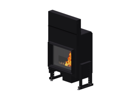 Foyers et Chemin&eacute;es 3D - Chemin&eacute;e &agrave; bois - Barbas Bellfires - Evolux