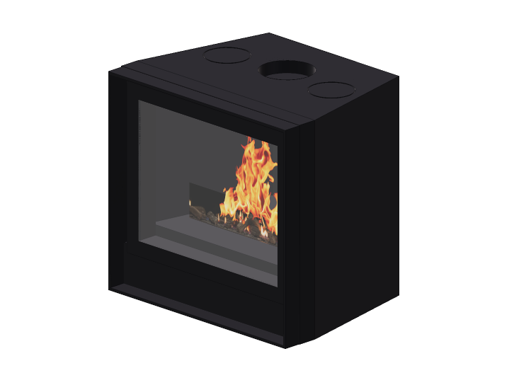 Chimneys and chimney pots 3D - Wood burning fireplace -... Chimneys and chimney pots 3D - Wood burning fireplace -...