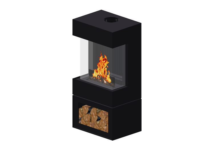 Chaminés e Cumeeiras 3D - Lareira a gás - Barbas Bellfires... Chaminés e Cumeeiras 3D - Lareira a gás - Barbas Bellfires...